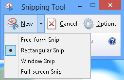 snipping nástroj