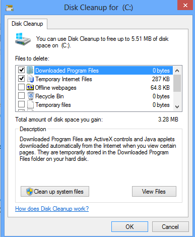 Windows 8 vyčištění disku