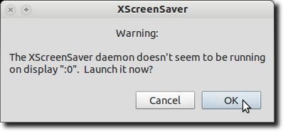 Zapněte funkci Daemon XScreensaver