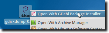 Otevřete aplikaci GDebi