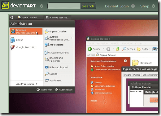 Témata světla Ubuntu Deviantart Page