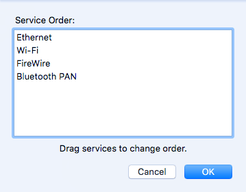 change service order