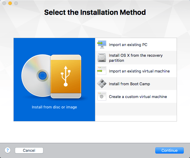 choose installation method
