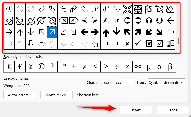 Jak vložit šipky do dokumentů Microsoft Word obrázek 8