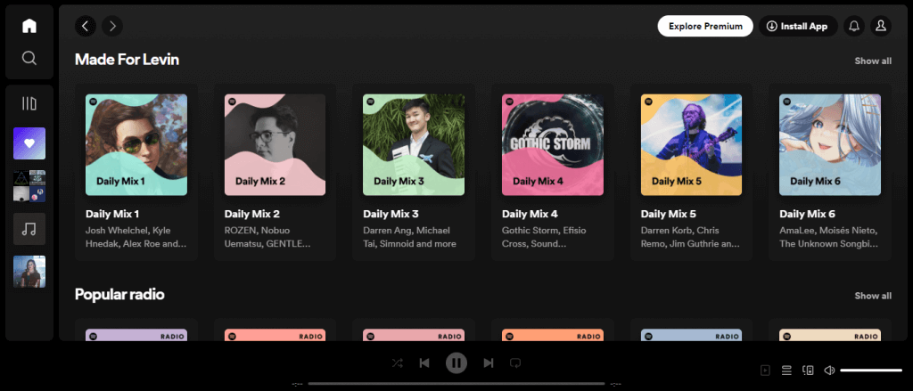 Jak zamíchat seznam skladeb Spotify na obrázku na webu