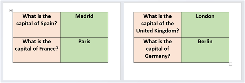 Jak vytvořit kartičky v aplikaci Microsoft Word image 10